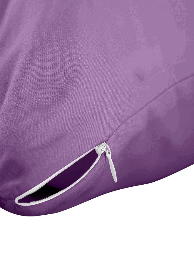 Evolive Ultra Soft Microfiber Body Pillow Cover/Pillowcases 21"x54" with Hidden Zipper Closure (21"x54" Body Pillow Cover, Lavender) - Image 4